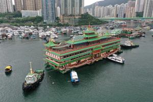 restaurant flottant Jumbo à Hong Kong