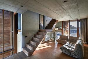 beton bois interieur