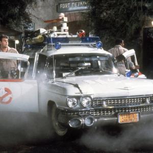 De Ectomobile van de Ghostbusters.