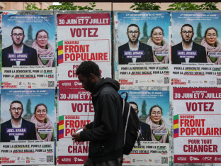 Verkiezingsborden in Frankrijk