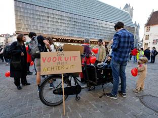 Gent protest stadshal