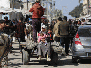 Deir Al Balah, Gaza, op woensdag.