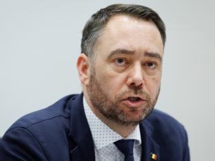 Minister van Buitenlandse Zaken Maxime Prévot (Les Engagés).
