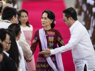 Foto van Aung Sang Suu Kyi