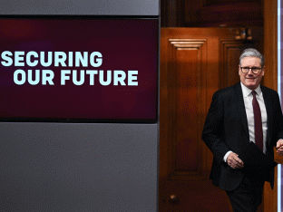 Keir Starmer op zaterdag