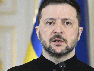 Volodymyr Zelensky op woensdag.