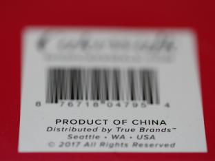 Een van de zovele produten in de VS die gemaakt zijn in China.