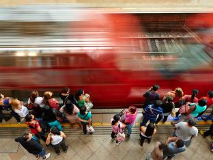 trein perron mensen