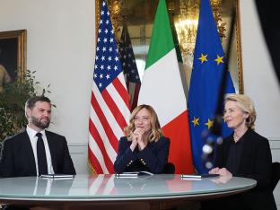 JD Vance Georgia Meloni Ursula von der Leyen