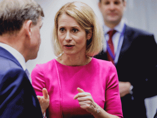 Kaja Kallas, hoge vertegenwoordiger van het buitenlandse beleid van de Europese Unie.