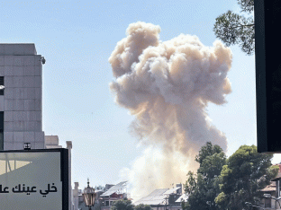 Beelden uit Damascus op woensdag.
