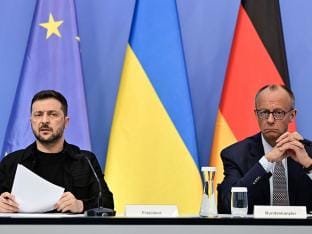 Volodymyr Zelensky en Friedrich Merz
