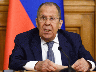 Sergei Lavrov op dinsdag.