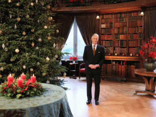 Koning Filip op 24 december.