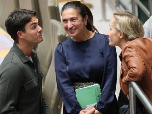 Zuhal Demir, Vlaams minister van Onderwijs, tijdens een debat over onder meer de schoolbonus
