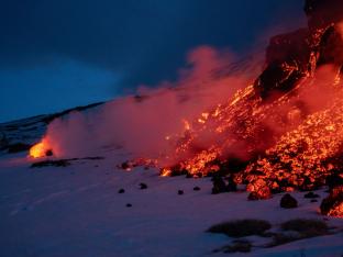 Etna sneeuw