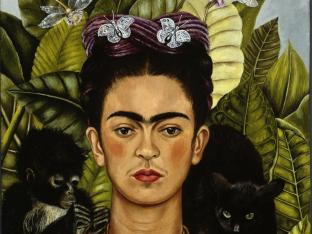 Zelfportret van surrealistische kunstschilder Frida Kahlo
