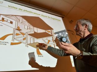 Test détecteur radon gaz