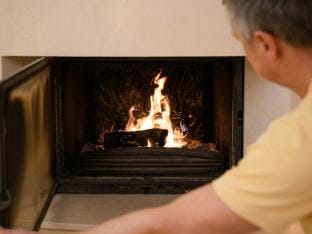 chauffage bois cheminée poele