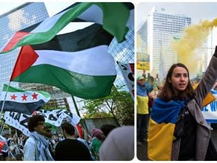 manifestations palestine ukraine