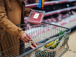 supermarché viande delhaize