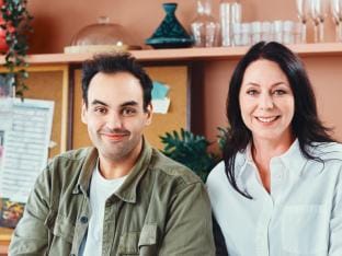 Kristel Verbeke en Kamal Kharmach