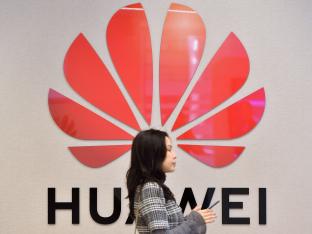 Huawei logo vrouw