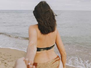 vluggertje op het strand