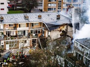 Brand en explosie Den Haag