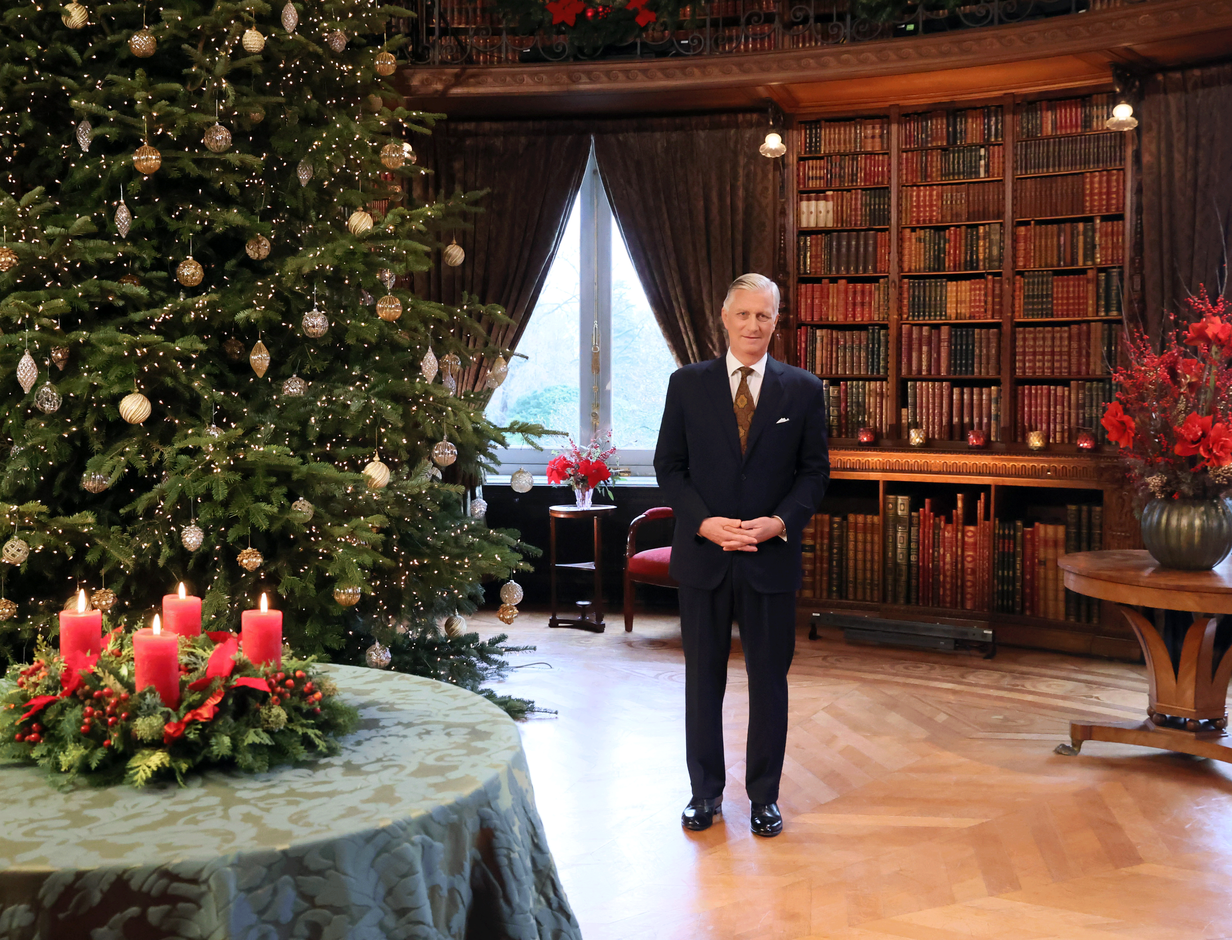 Koning Filip op 24 december.