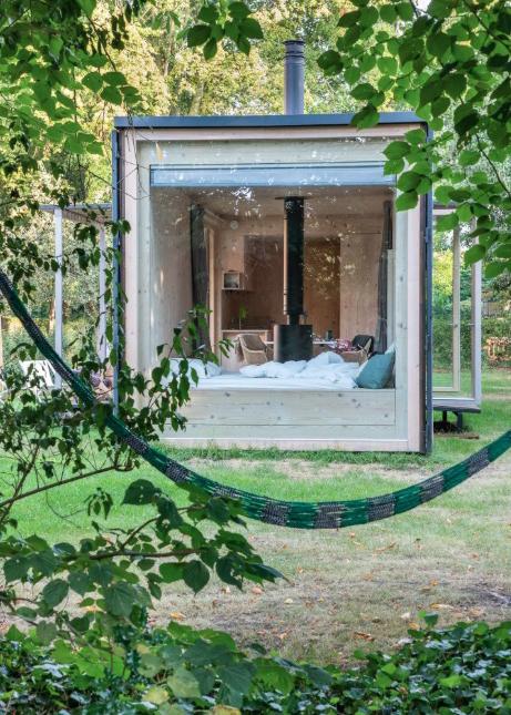 Tiny house in oase van rust in Sint-Martens-Latem