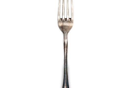 Isolated Herring on Fork.