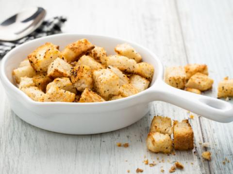 Crunchy croutons