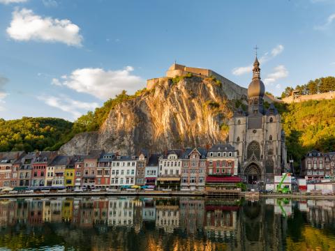 Dinant is a Belgian city located in the heart of Namur province. Being built along the riverbed of the Meuse River, it is called the Daughter of the Meuse; Shutterstock ID 585047560; Projectnummer: B09773 ; Uitgave: Libelle Lekker; Traffic: Rien Delvaux; Anders: /
