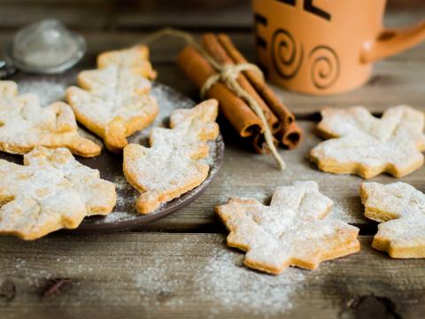 koekjes herfst herfstbladeren