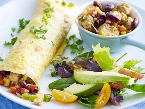 omelet als wrap