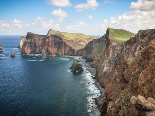 Cape of St. Lawrence on Madeira island, Portugal.