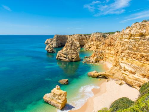 Praia da Marinha - Beautiful coast of Portugal, in the south where is the Algarve