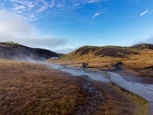 Reykjadalur hot spring thermal river (Iceland)