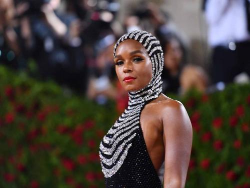 US singer-songwriter Janelle Monae arrives for the 2022 Met Gala at the Metropolitan Museum of Art on May 2, 2022, in New York. - The Gala raises money for the Metropolitan Museum of Art's Costume Institute. The Gala's 2022 theme is "In America: An Anthology of Fashion". (Photo by ANGELA WEISS / AFP)