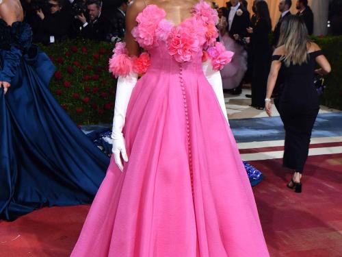 US actress Kiki Layne arrives for the 2022 Met Gala at the Metropolitan Museum of Art on May 2, 2022, in New York. - The Gala raises money for the Metropolitan Museum of Art's Costume Institute. The Gala's 2022 theme is "In America: An Anthology of Fashion". (Photo by ANGELA  WEISS / AFP)