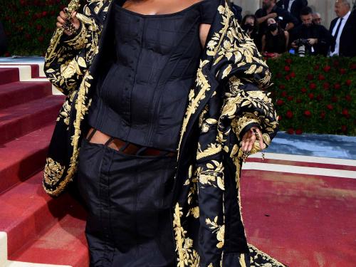 Singer Lizzo arrives for the 2022 Met Gala at the Metropolitan Museum of Art on May 2, 2022, in New York. - The Gala raises money for the Metropolitan Museum of Art's Costume Institute. The Gala's 2022 theme is "In America: An Anthology of Fashion". (Photo by ANGELA  WEISS / AFP)