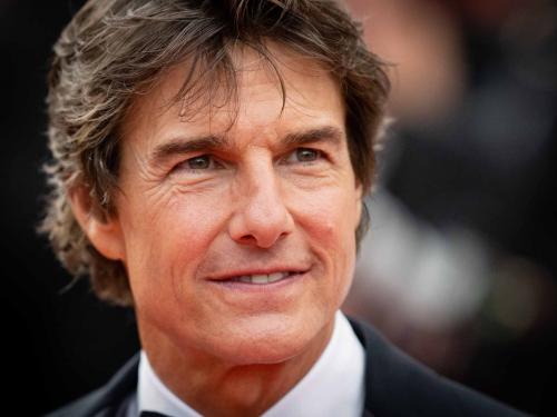 CANNES, FRANCE - MAY 18: Tom Cruise attends the screening of "Top Gun: Maverick" during the 75th annual Cannes film festival at Palais des Festivals on May 18, 2022 in Cannes, France. (Photo by Samir Hussein/WireImage)