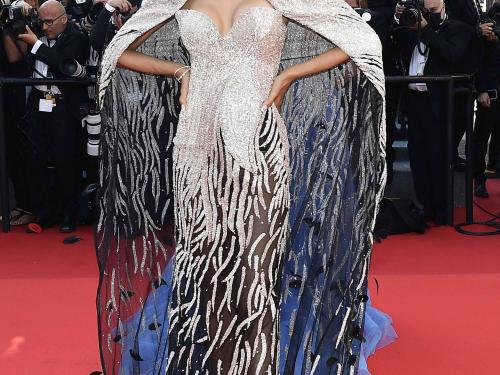 The 75th Cannes Film Festival - Opening ceremony and screening of the film "Coupez" (Final Cut) Out of competition - Red Carpet arrivals - Cannes, France, May 17, 2022. Actor Patricia Gloria Contreras poses. REUTERS/Piroschka Van De Wouw