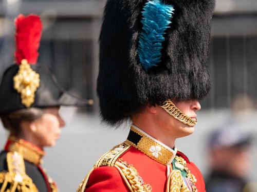 The Duke of Cambridge takes part in the Royal Procession ahead of the Trooping the Colour ceremony at Horse Guards Parade, central London, as the Queen celebrates her official birthday, on day one of the Platinum Jubilee celebrations. Picture date: Thursday June 2, 2022.