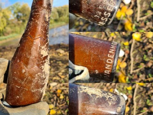 Oude fles van ongeveer 50 jaar oud van brouwerij Vandenheuvel, die stopte in 1974.