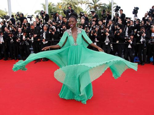 Lupita Nyong'o, Cannes Film Festival, 2015. (© VALERY HACHE/AFP via Getty Images)
