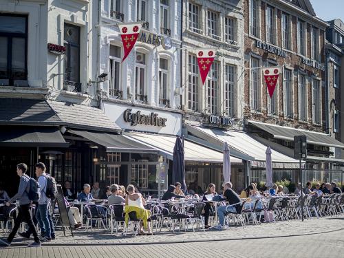 De grote markt van Diest