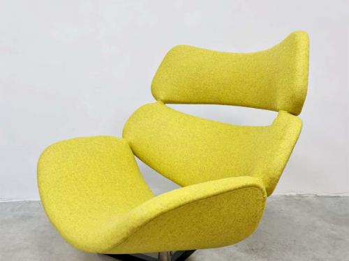Vintage designzetel van Rudolf Wolf ‘Mellow Yellow’ - € 1.275 - Bestwelhip.