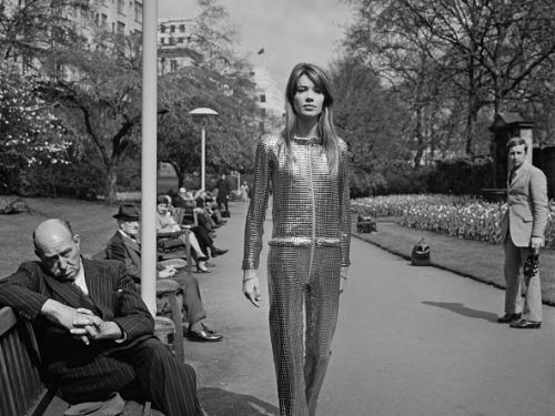 Françoise Hardy à Londres, le 23 avril 1968.